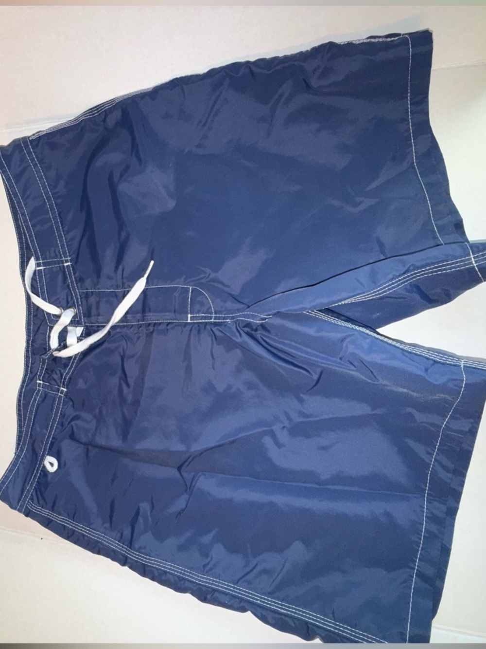 Sundek Men's Navy Blue Board Shorts with Contrast Stitching